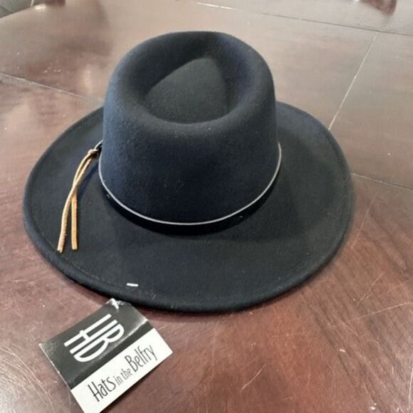 NWT Hats In The Belfry Men's Wool Recreation Fishing Outback Hat Black Sz Medium - Picture 7 of 10